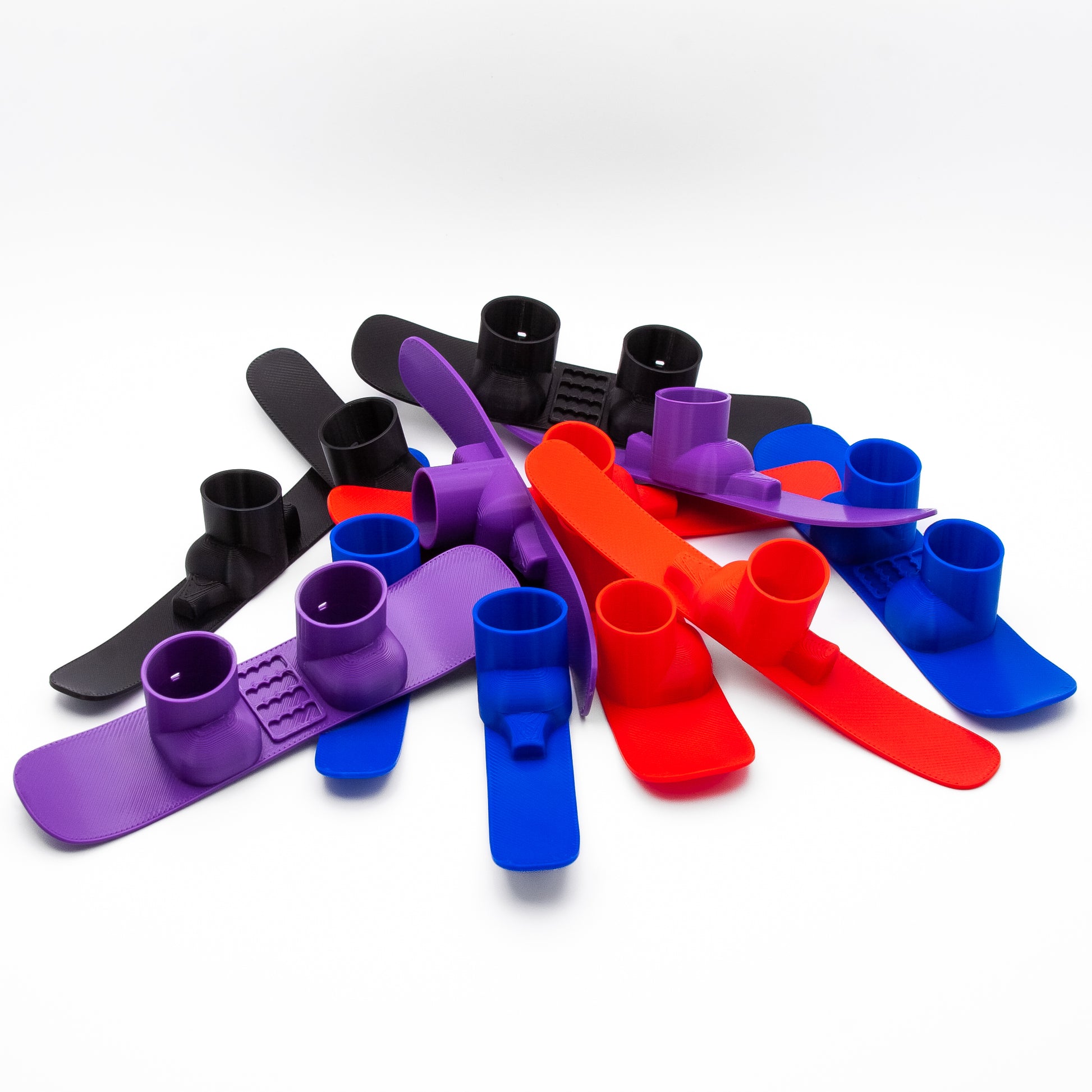 SlideofHand Finger Ski and snowboard in assorted colros on white background