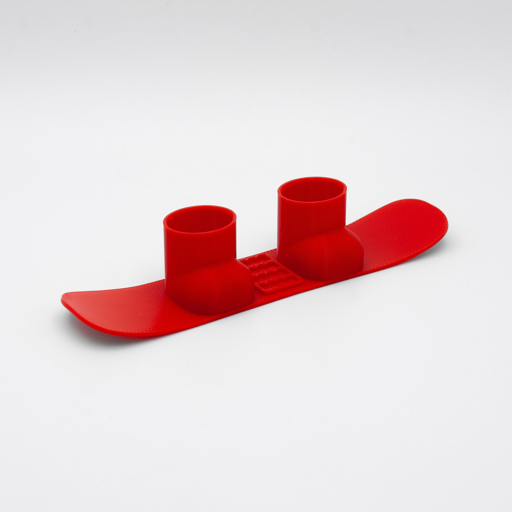 SlideofHand Finger Snowboard Red with white background