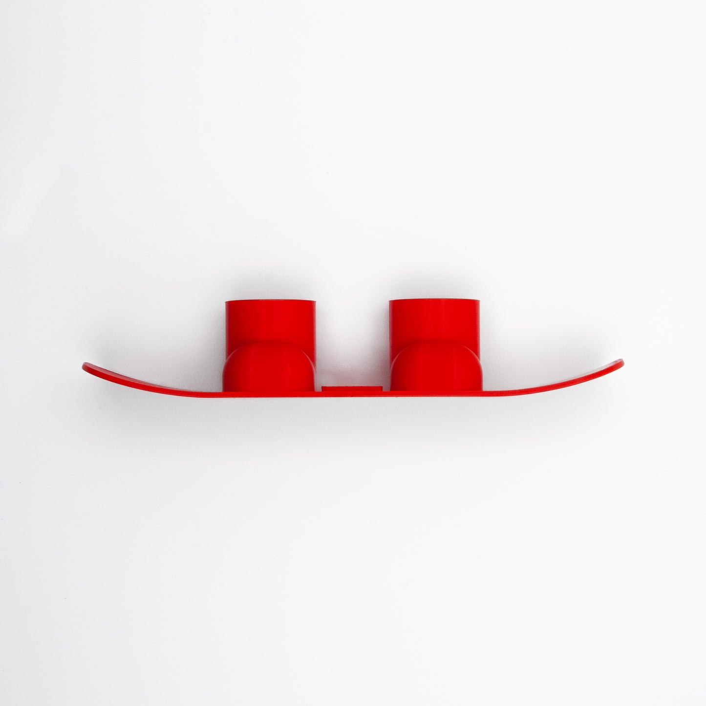 SlideofHand Finger Snowboard red side profile with white background
