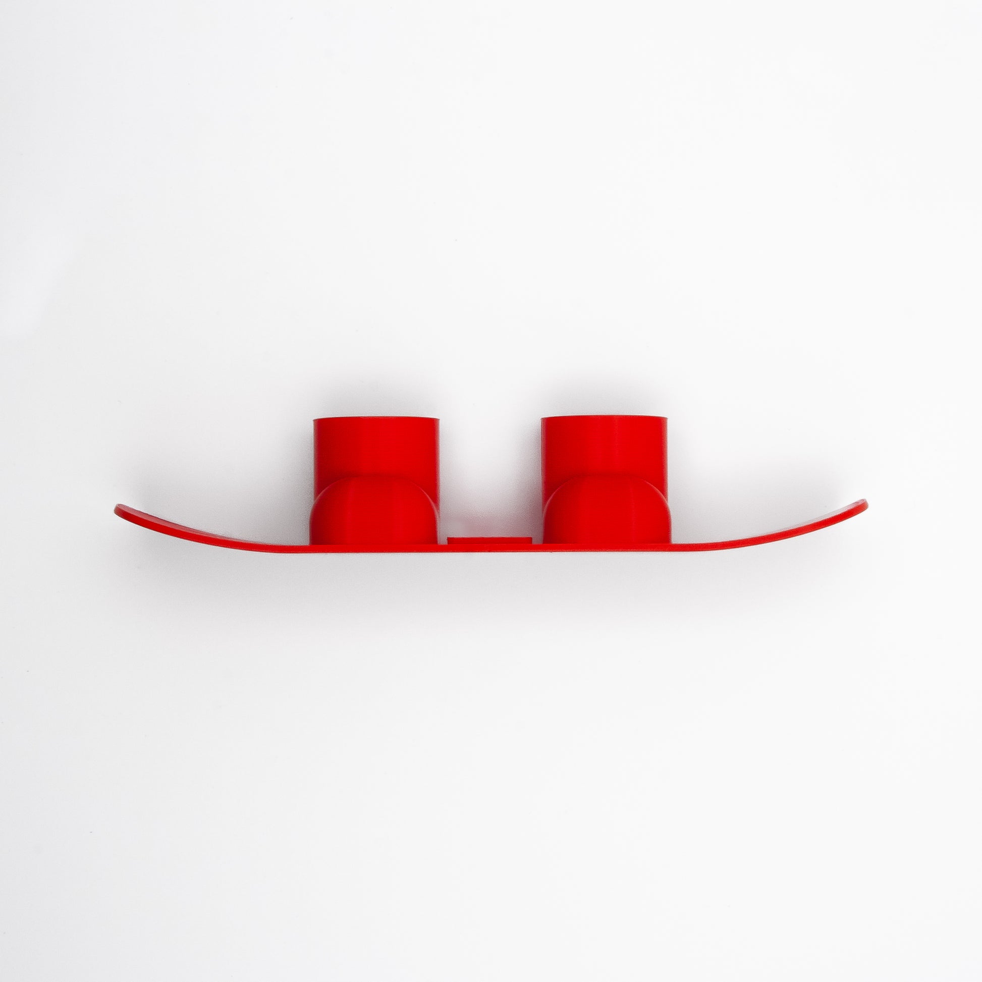 SlideofHand Finger Snowboard red side profile with white background