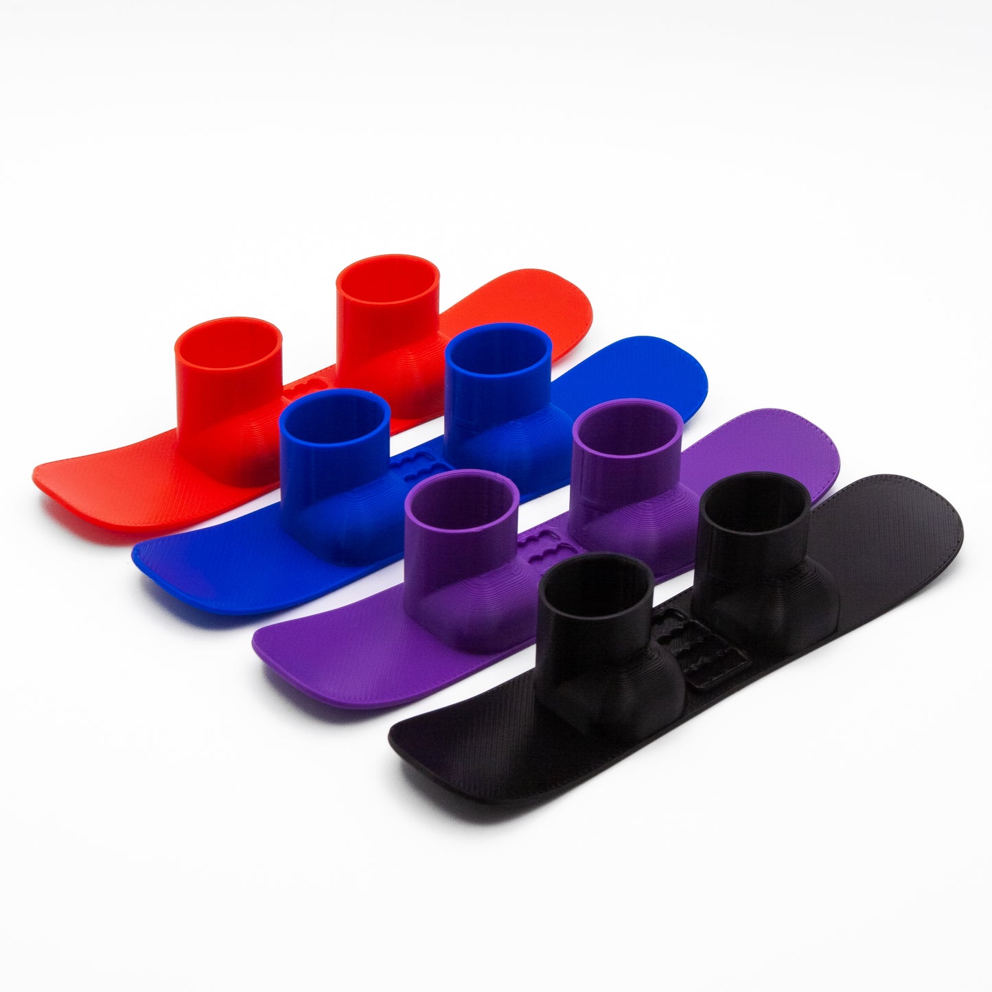 SlideofHand Finger Snowboard Red, Blue, Purple, Black options with white background