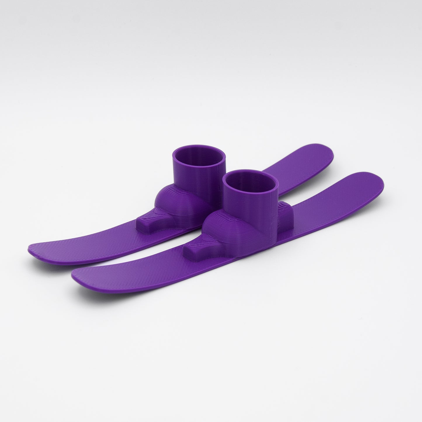 SlideofHand Finger Skis purple with white background