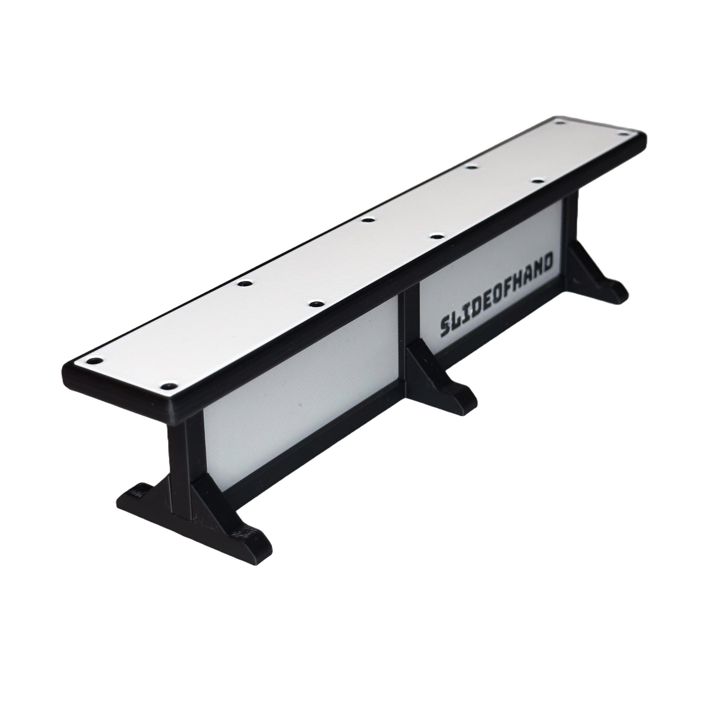 Slideofhand finger ski and snowboard terrrain park box rail accessory gray