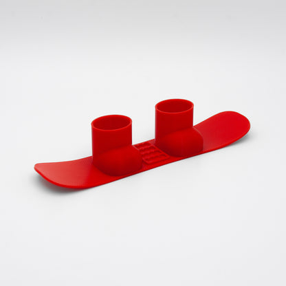 SlideofHand Finger Snowboard Red with white background
