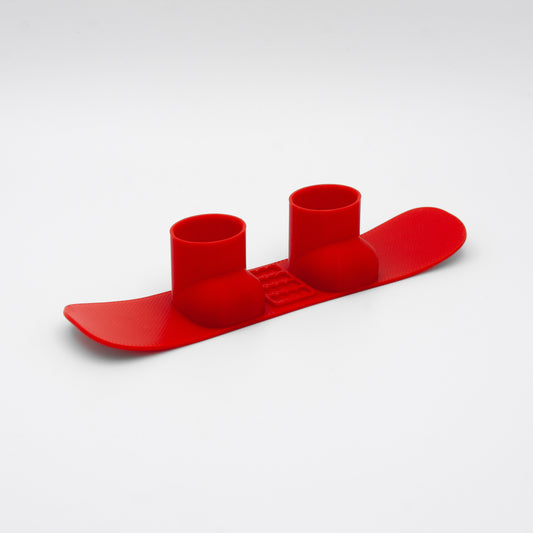 SlideofHand Finger Snowboard Red with white background