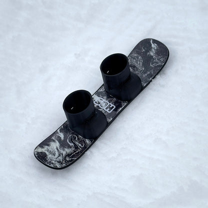 SlideofHand Finger snowboard pollen  Graphic top down sitting on snow