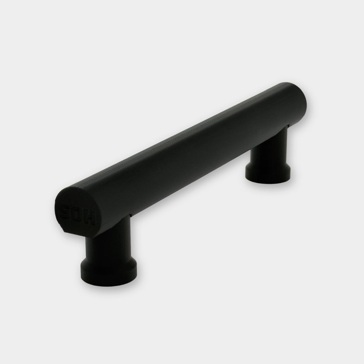 Slideofhand mini finger ski terrain park tube rail on white background