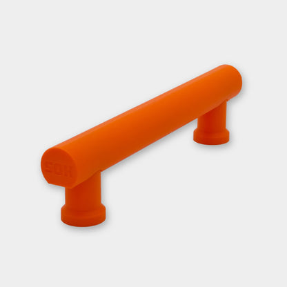 Slideofhand mini finger ski terrain park tube rail on white background