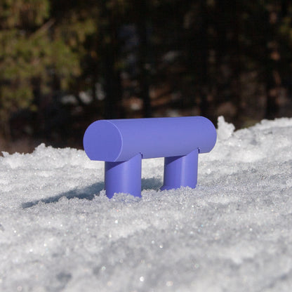 Slideofhand mini finger ski terrain park tube rail purple in the snow